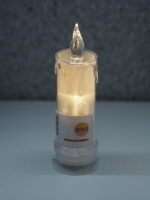 ŚWIECA AKRYLOWA / BROKATOWA SUBITO H180 – CIEPŁY BIAŁY - obrazek 2