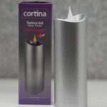 ŚWIECA CORTINA SILVER 15CM