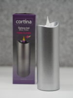 ŚWIECA CORTINA SILVER 15CM