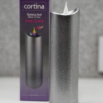 ŚWIECA CORTINA SILVER 17CM
