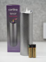 ŚWIECA CORTINA SILVER 17CM - obrazek 2