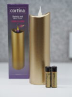 ŚWIECA CORTINA GOLD 17CM - obrazek 2